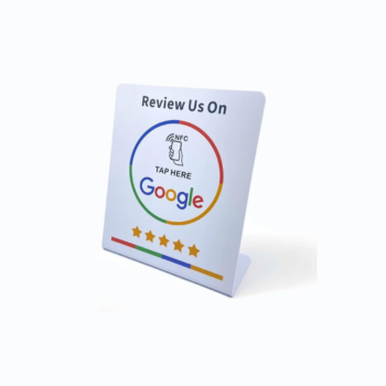 White NFC Google Review Stand