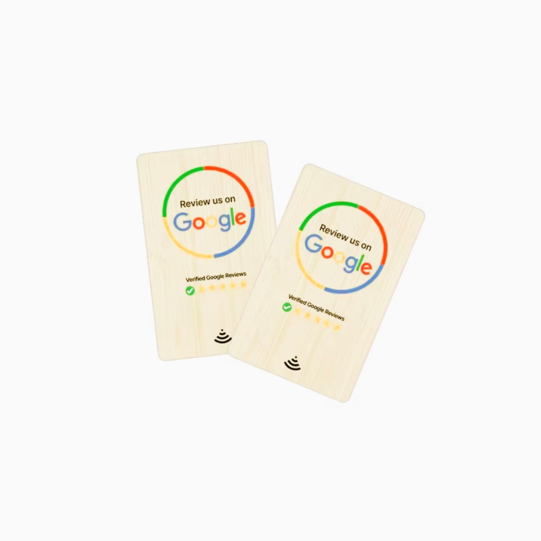 Wooden Google Review Card – 2PC Combo!